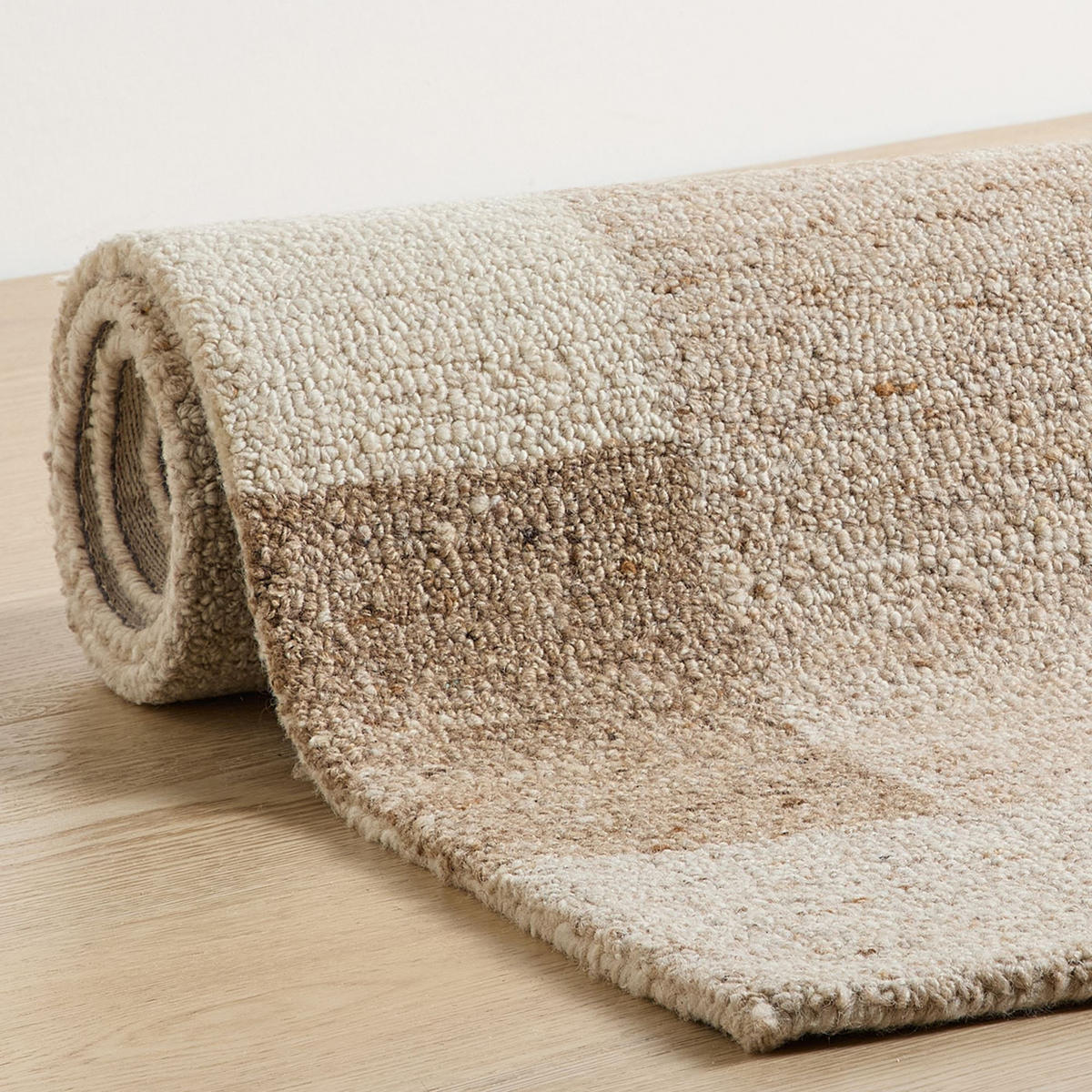 TUFTTEPPICH Natur Loop 70x140 cm - Sandfarben, Textil (70/140cm) - Natur Pur