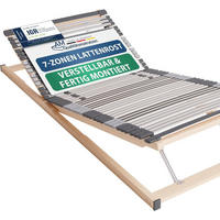 LATTENROST VERSTELLBAR 120/200 cm - Braun, Holz (120/200cm) - AM Qualitätsmatratzen