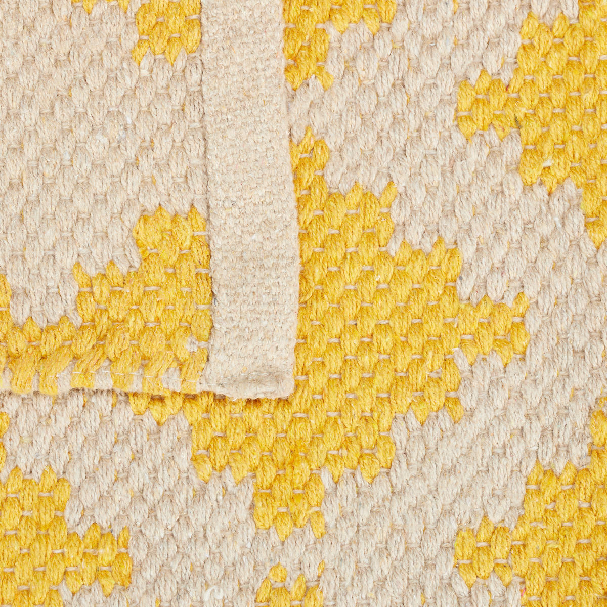 TEPPICH - Gelb/Beige, Textil (200/80cm) - Relaxdays