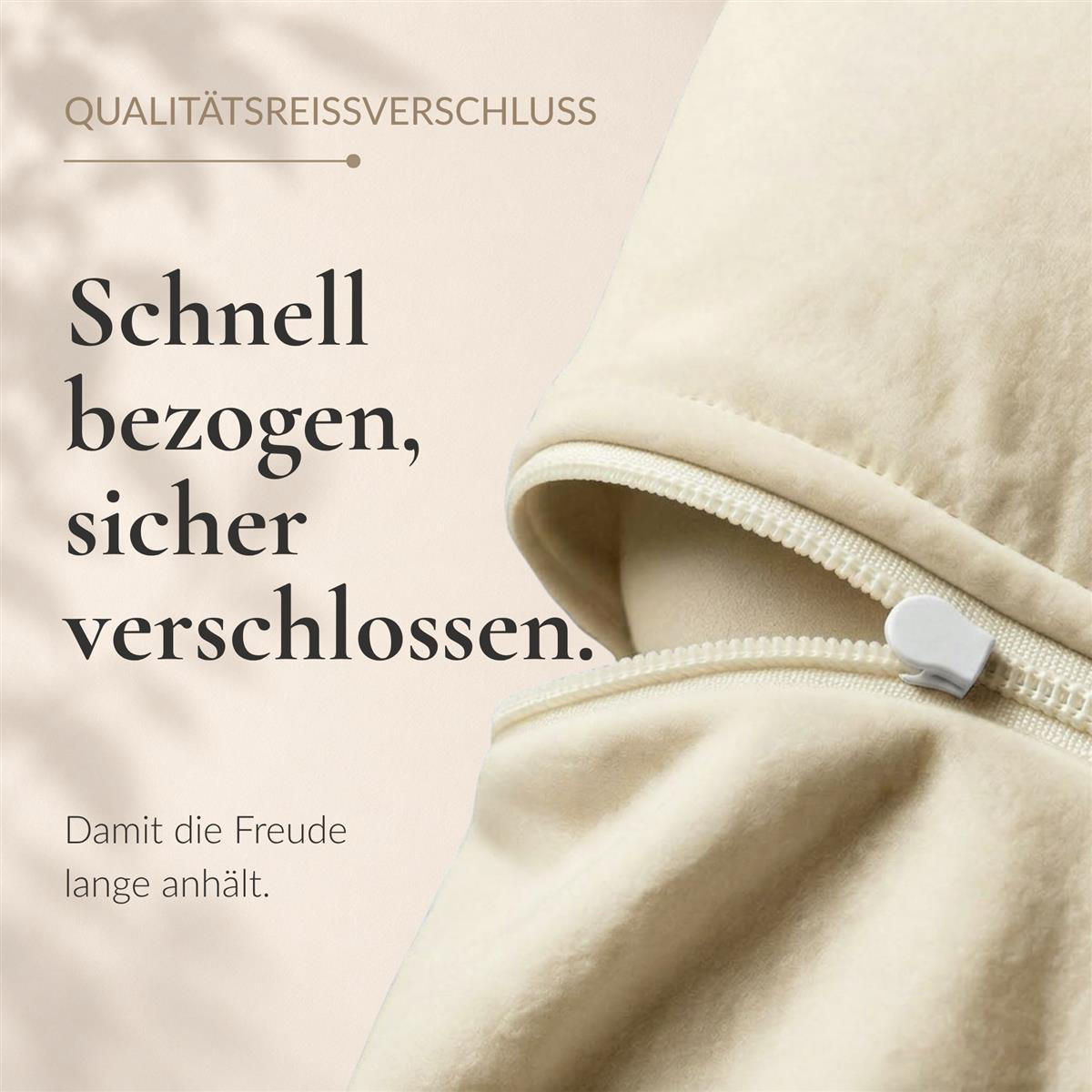 BIBER-KISSENBEZÜGE 40x80 2er Set - Made in Germany! Kuschelig warmer Flanell Kissenbezug aus 100% Baumwolle - Creme - Creme, Textil (80/40cm) - Carpe Sonno