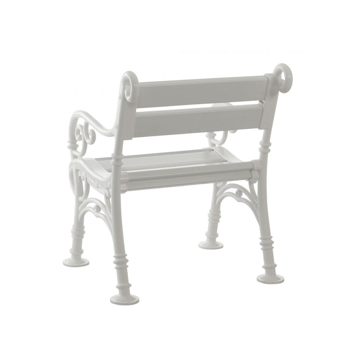 GARTENBANK Curacao 1 Sitzer Weiß 85 x 68 x 60 cm Witterungskunststoff & UV Beständiger Kunststoff - Weiß, Kunststoff (68/85/60cm) - PROREGAL