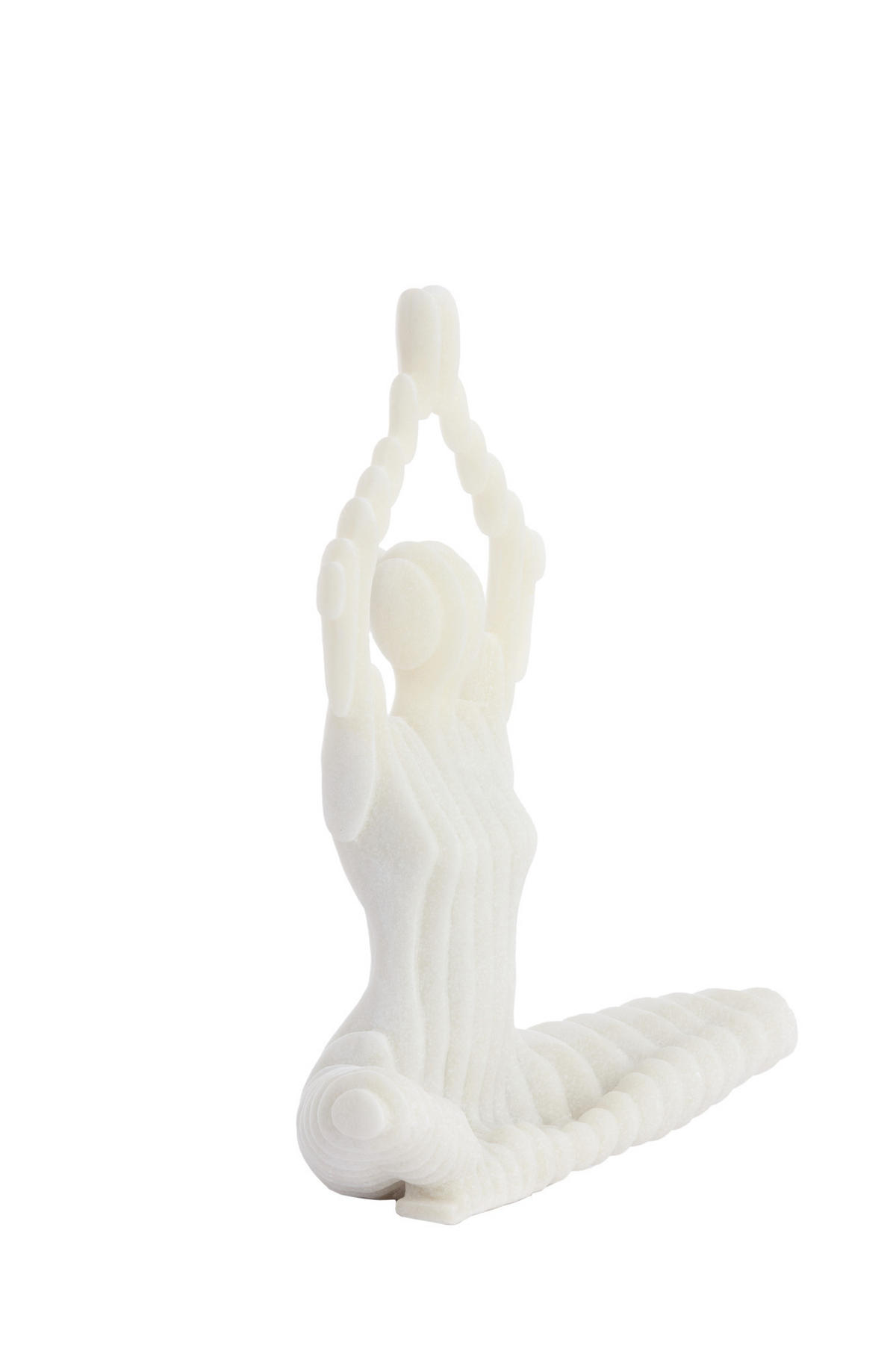 ORNAMENT Zenna Weiß 28/17/41,5 cm - Weiß, Kunststoff (17/41.5/28cm) - Light & Living