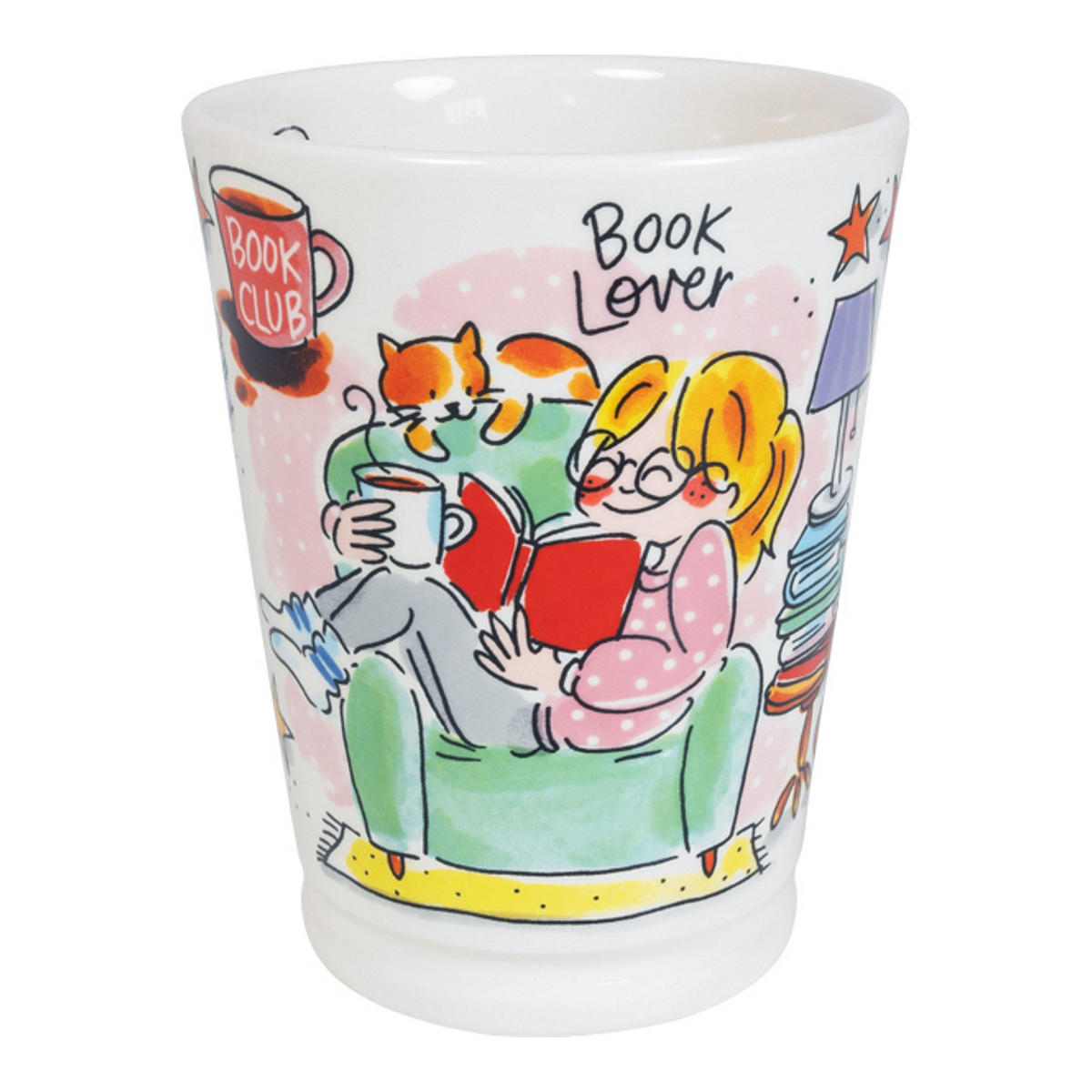 XL-BECHER Bücherliebhaber in Bunt - 500 ml - Multicolor, Keramik (0.5L) - Blond Amsterdam