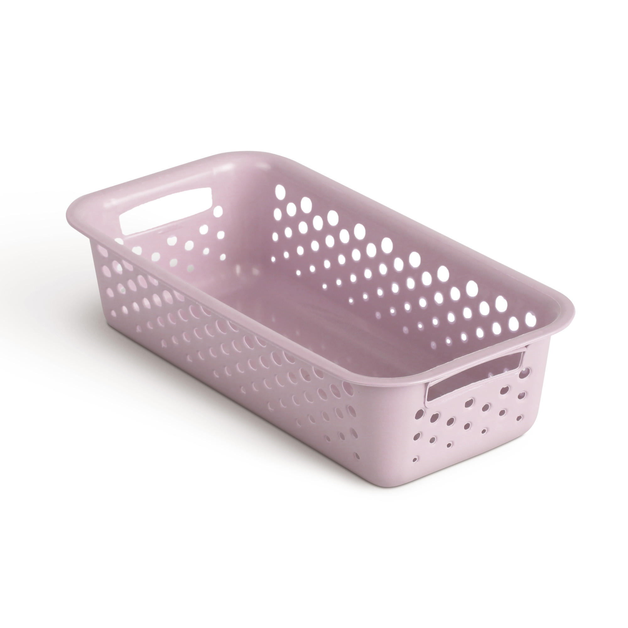 AUFBEWAHRUNGSKORB Rosa 20x10x5 cm - 1er Pack - Rosa, Kunststoff (10/5/20cm) - ProHome