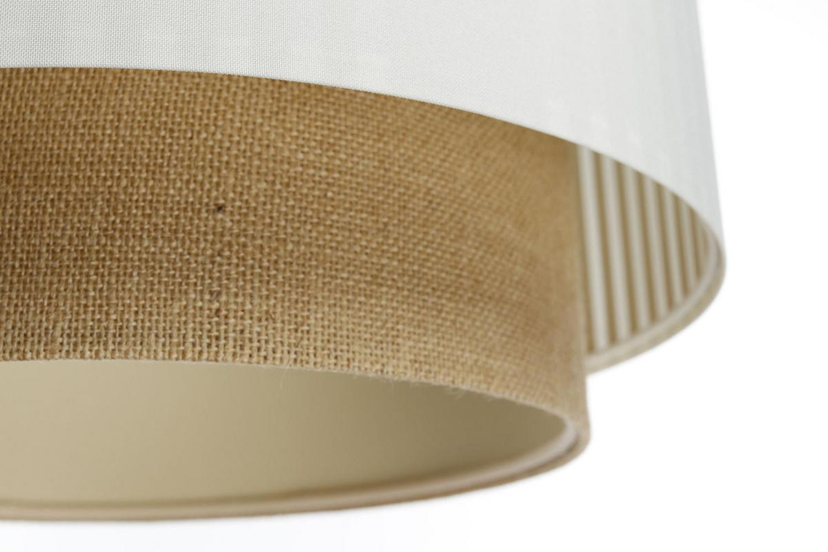 HÄNGELEUCHTE Weiß 50/106 cm - Weiß/Braun, Kunststoff (36/0.6/106cm) - ONZENO