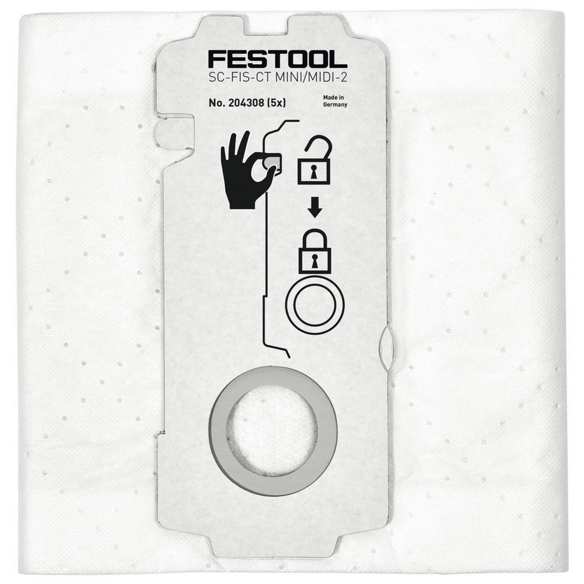SELFCLEAN Filtersack SC-FIS-CT MINI/MIDI-2/5 - Multicolor, Kunststoff (365/290/85cm) - Festool