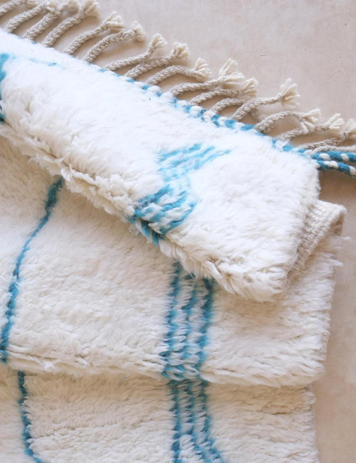 TEPPICH nordafrikanisch grafisch 214x 280 cm - Blau, Naturmaterialien (214/280cm) - AFK Living