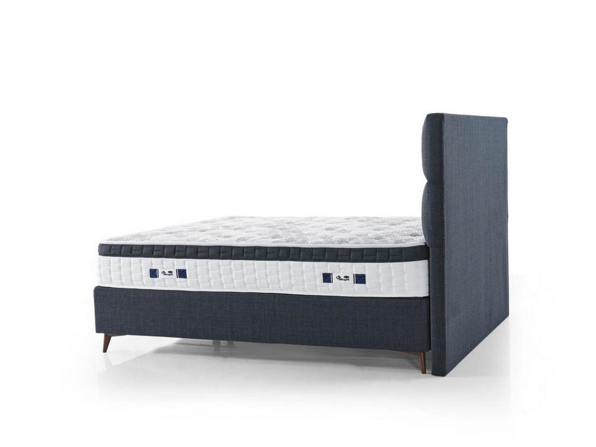 POLSTERBETTSET Quatro 140x200 Anthrazit - Anthrazit, Textil/Metall (140/200cm) - Villa Möbel