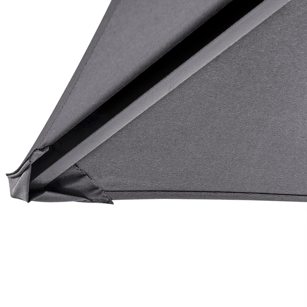 PAVILLON Stahl grau 240/148 cm Naro - Schwarz/Grau, Metall (240/245/148cm) - Beliani