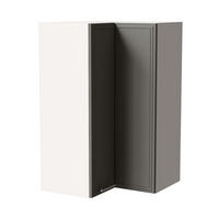 ECKHÄNGESCHRANK Salo W14/60 Weiß / Dust Grey Matt 60 / 60 / 96cm - Weiß/Grau, Holz/Holzwerkstoff (60/96/60cm) - Feldmann-Wohnen