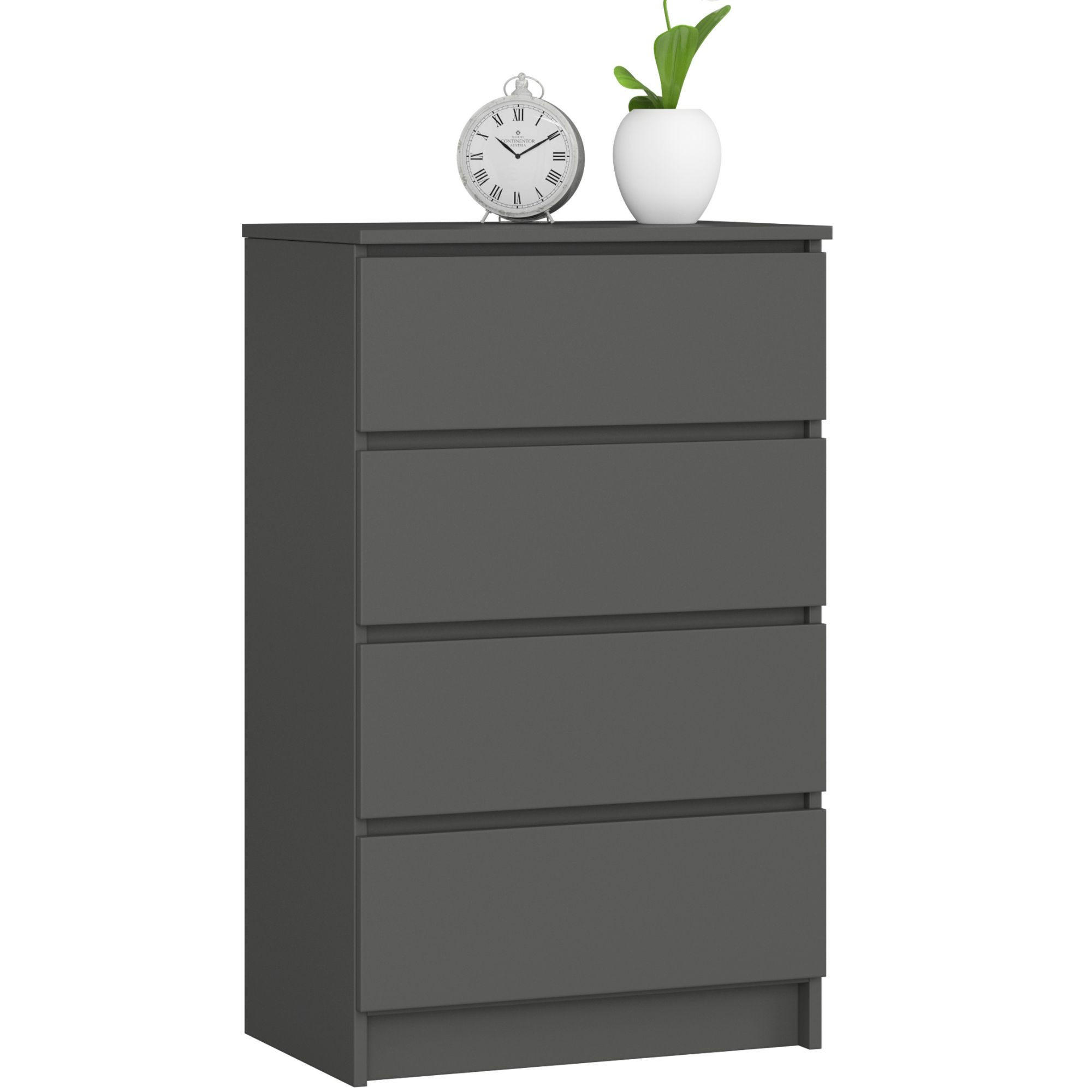 Akord Kommode Grau 60x99x40 cm