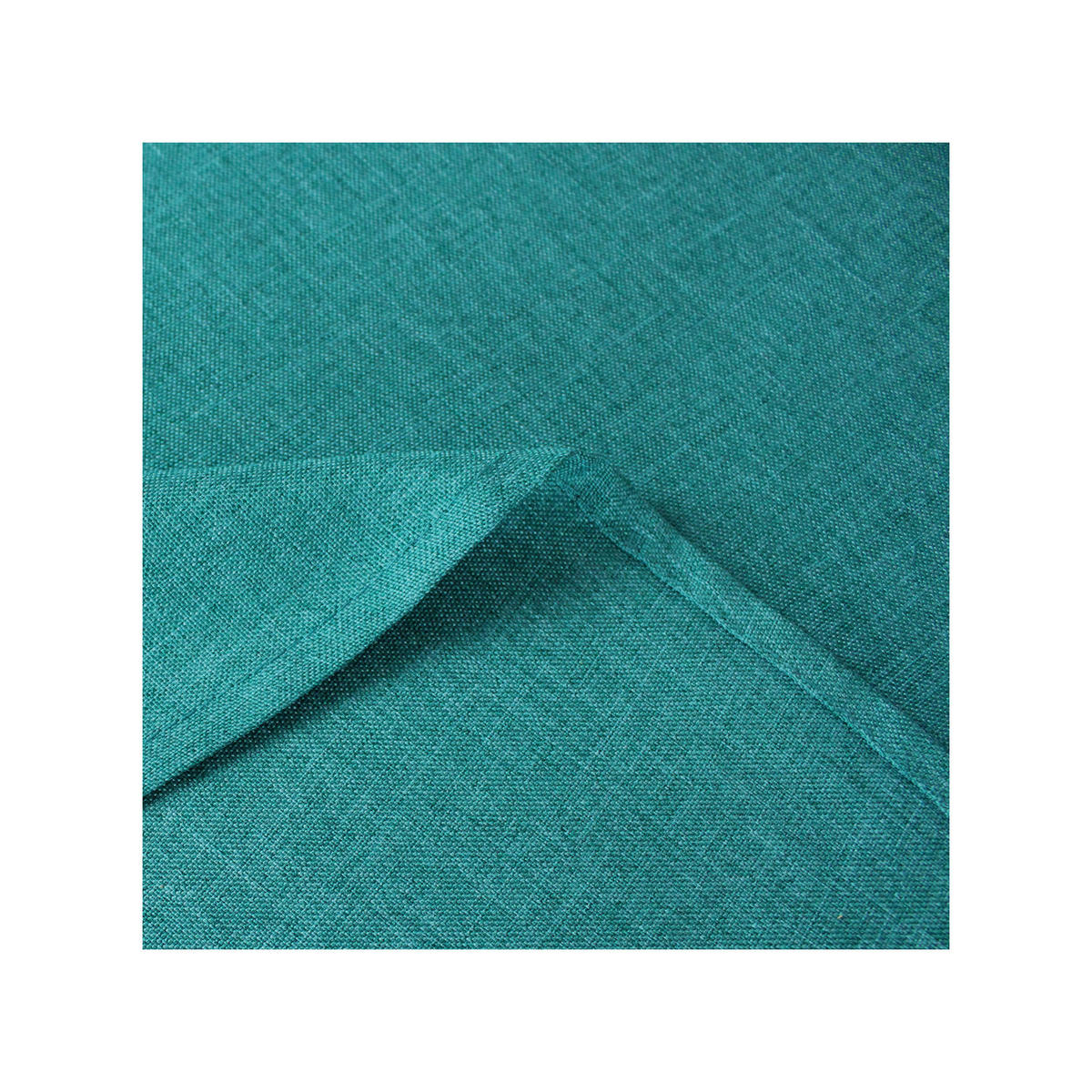TISCHDECKE Leinenoptik 135/180 cm oval Petrol - Petrol, Textil (135/180cm) - TiborTex