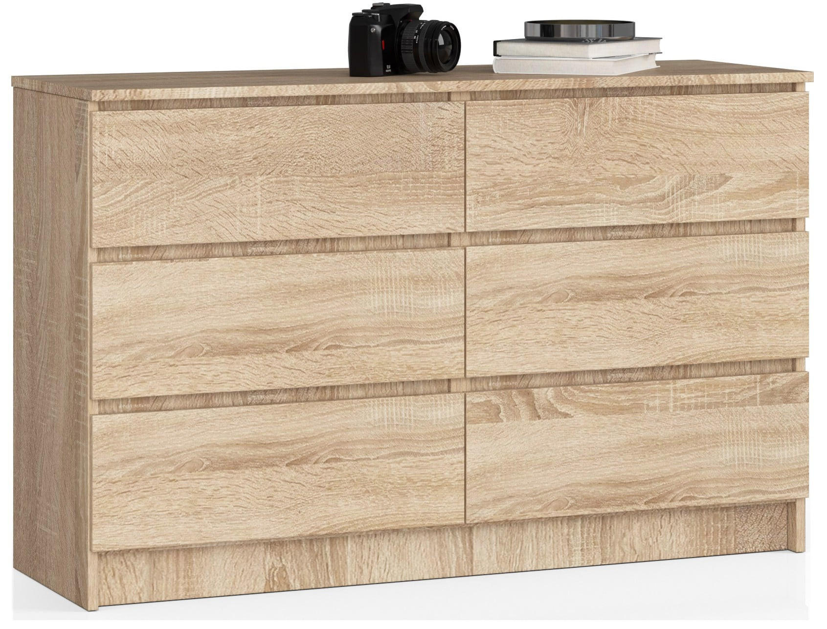 KOMMODE Eiche Sonoma 77/138/40 - Sonoma Eiche, Holzwerkstoff (138/77/40cm) - RAUMHIRSCH FURNITURE