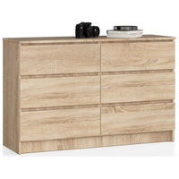 KOMMODE Eiche Sonoma 77/138/40 - Sonoma Eiche, Holzwerkstoff (138/77/40cm) - RAUMHIRSCH FURNITURE