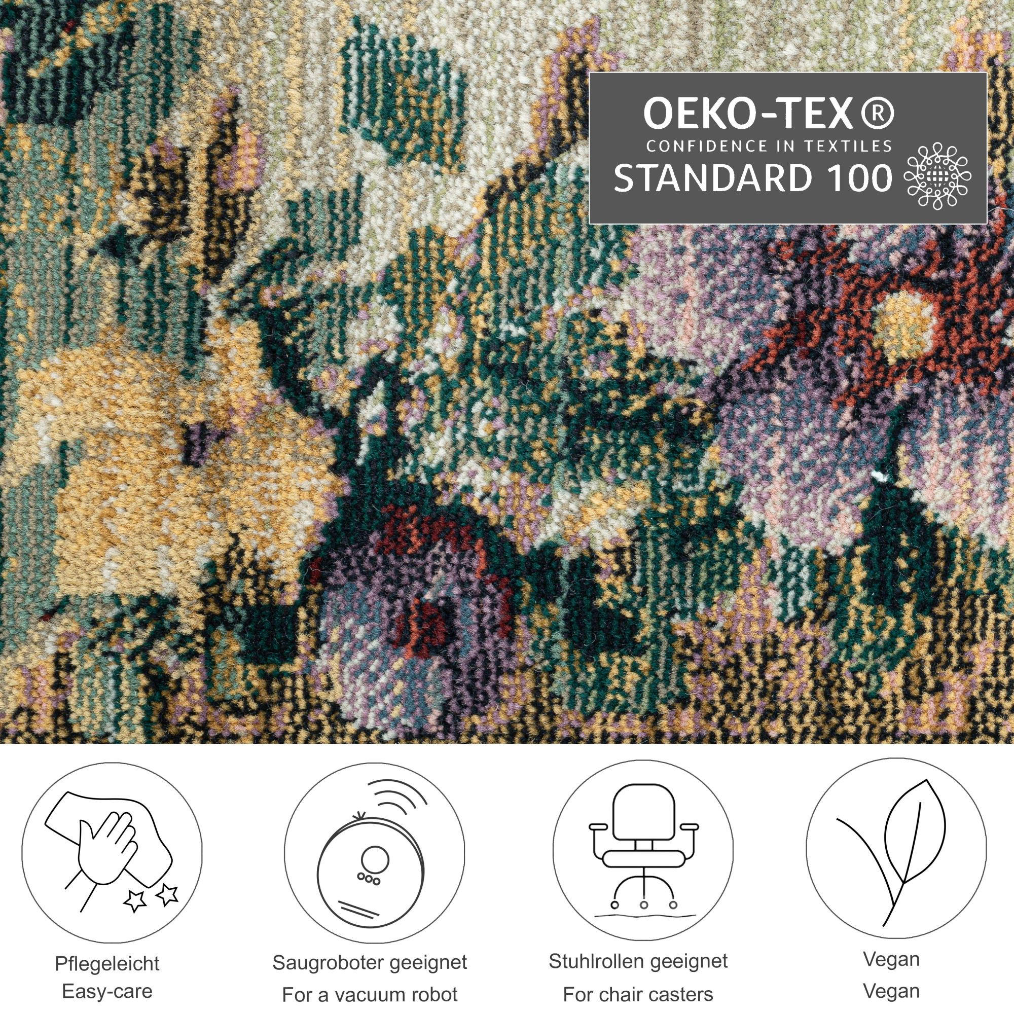 WEBTEPPICH Gabiro 72 120x180 cm - Multicolor, Textil (120/180cm) - THEKO