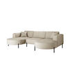 ECKSOFA Designer Modena U Rein stoff Poso Beige - Beige, Holz (165/299cm) - Kaiser Möbel