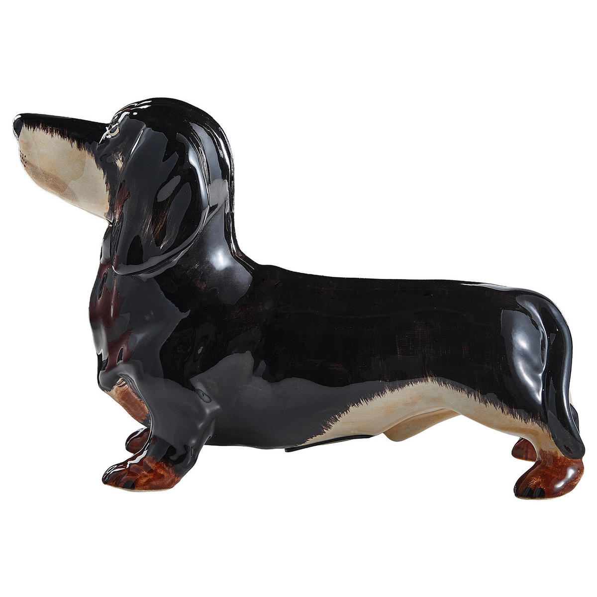 SPARDOSE Bodo Dackel - Braun, Keramik (25/17/9cm) - Butlers