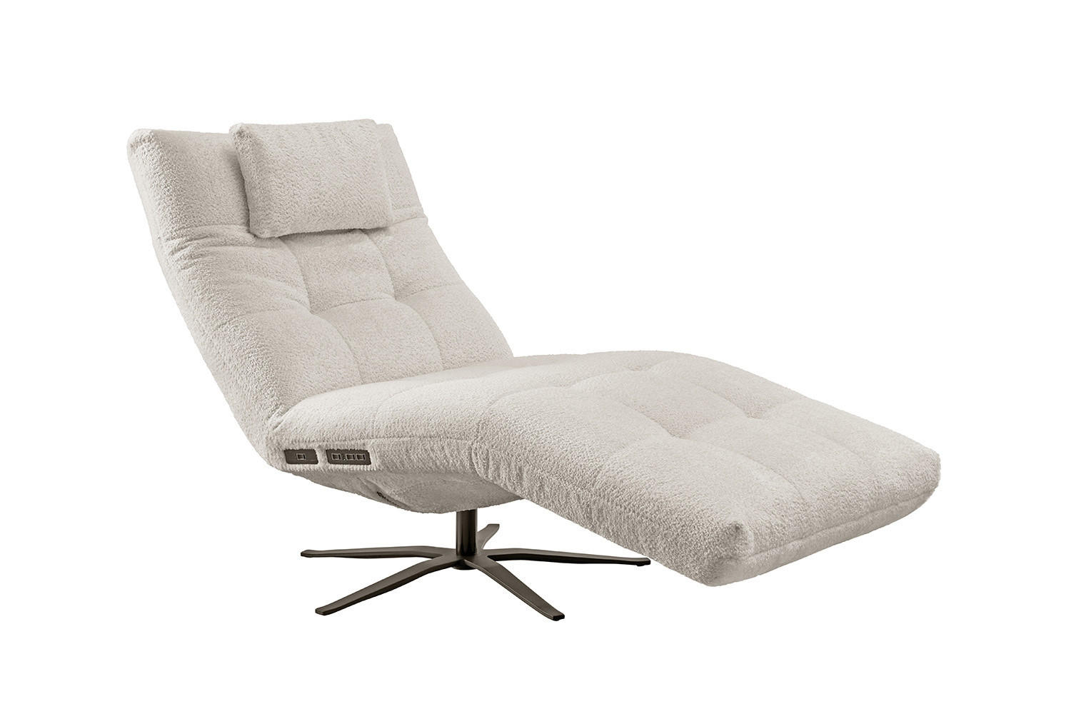Kawola Relaxliege Weiß 82x115x156 cm