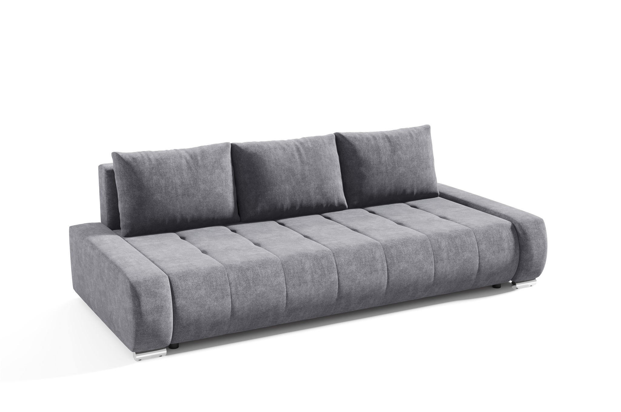 SCHLAFSOFA Vogar In Aston - Dunkelgrau, Holzwerkstoff/Textil (240/85/110cm) - Fun Möbel