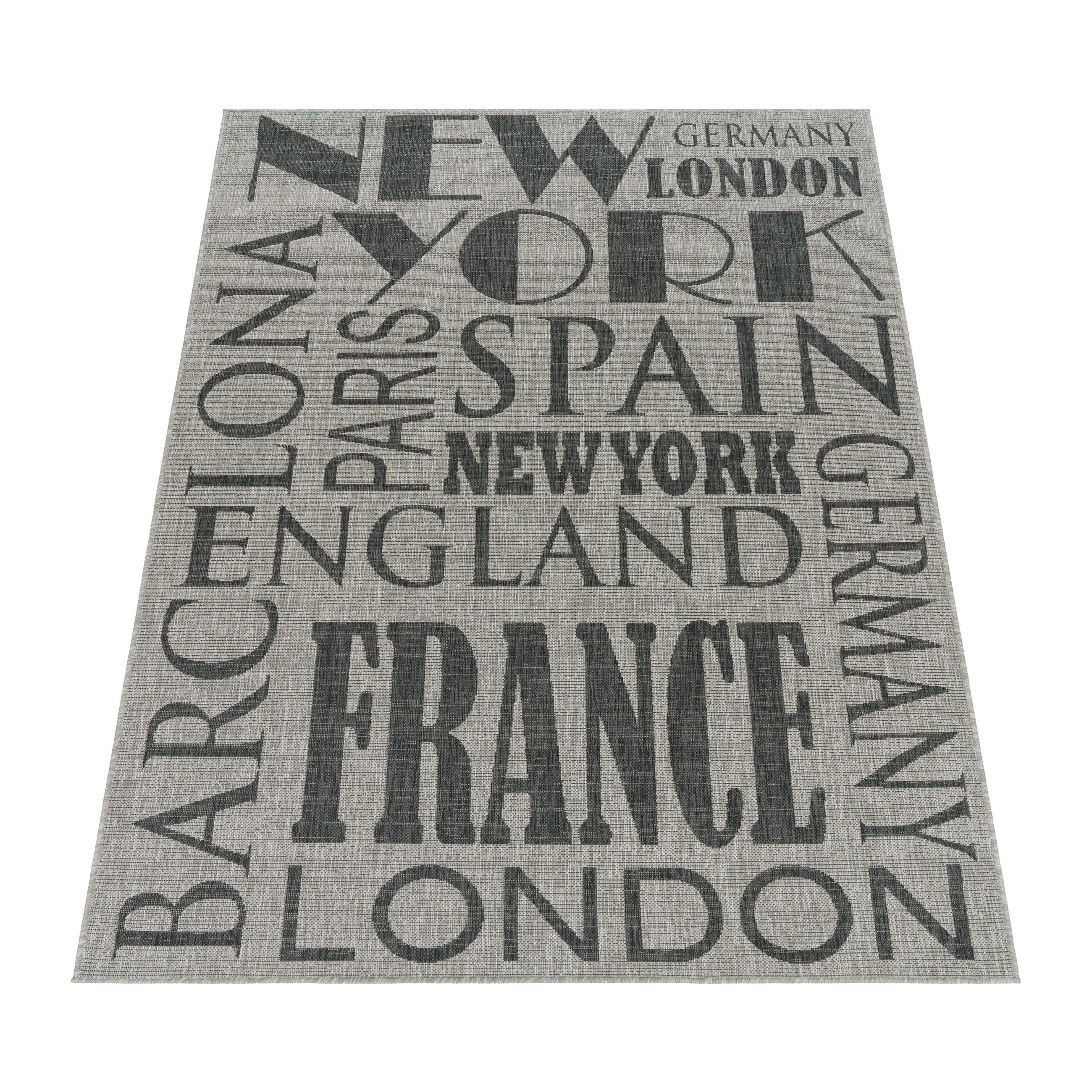 OUTDOORTEPPICH 60/100 cm Kitchen 381 - Grau, Textil (60/100cm) - Paco Home