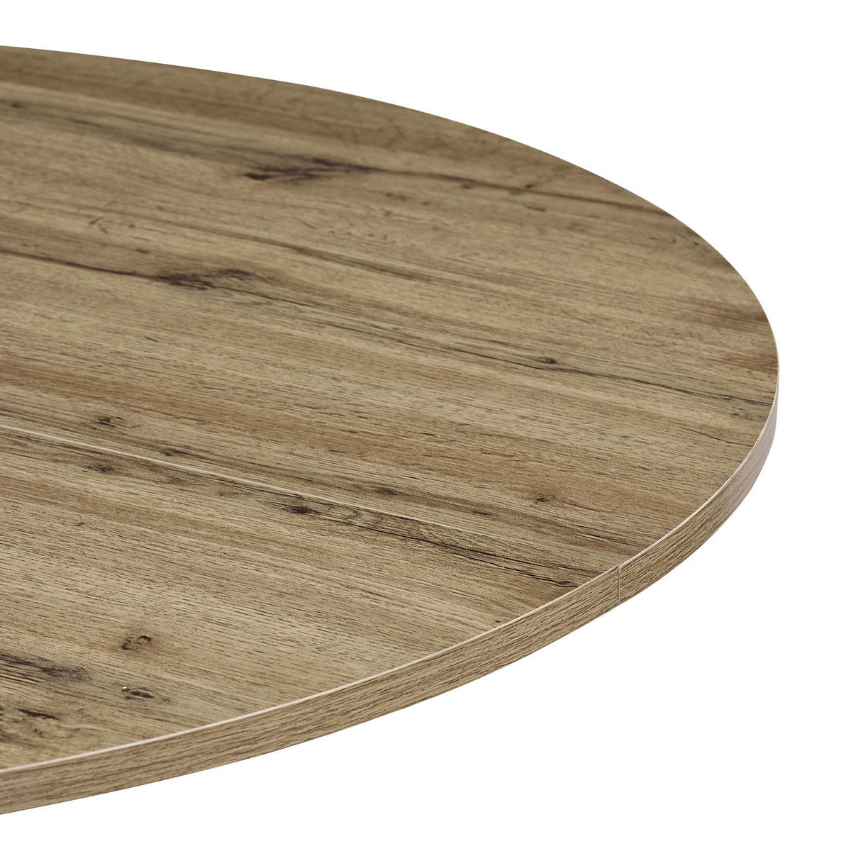 ESSTISCH NOA Eiche, 110/110/76 cm - Eichefarben/Weiß, Holzwerkstoff/Metall (110/110/76cm) - B&D Home