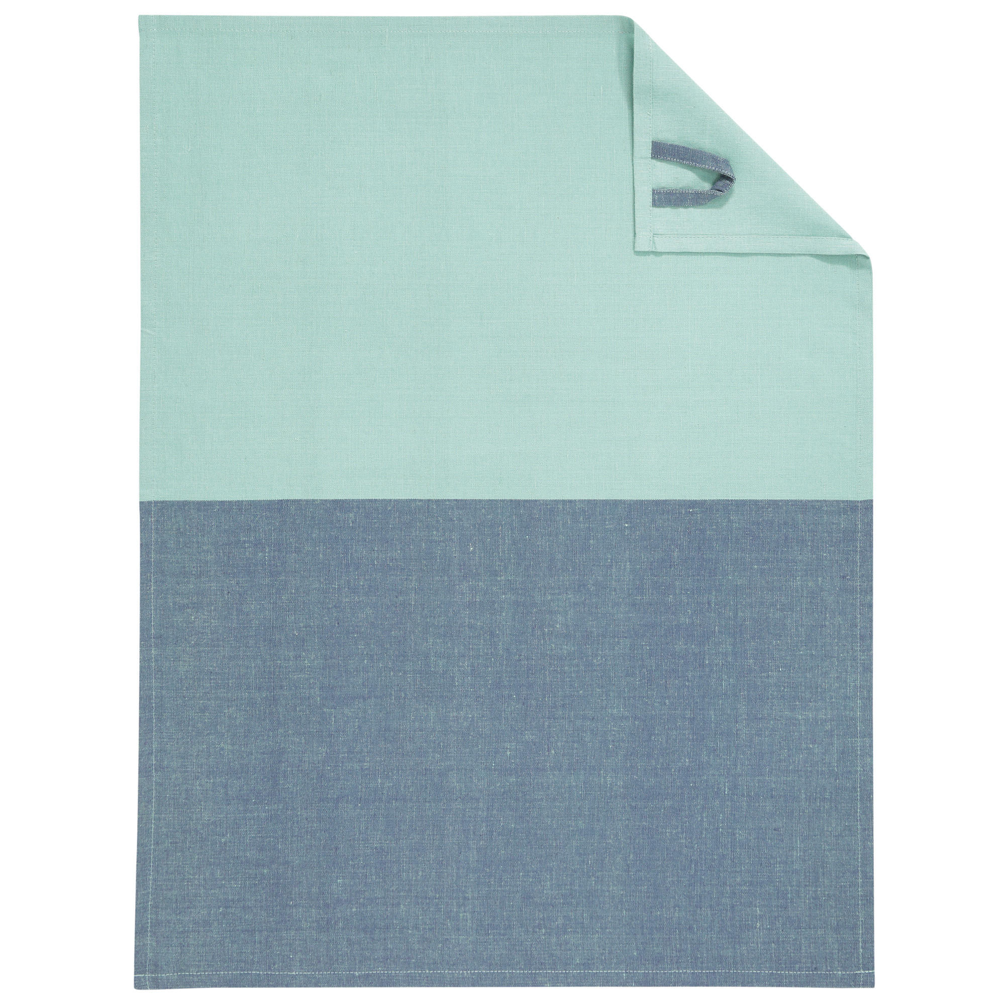 GESCHIRRTÜCHER CUISINE DUO 535 NACHTBLAU/MINT - 14 - Blau, Textil (50/70cm) - Cawoe