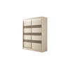KLEIDERSCHRANK SOLTI - 120 cm - Weiß|Grau - Weiß/Grau, Holzwerkstoff (120/215/61cm) - ALTDECOR