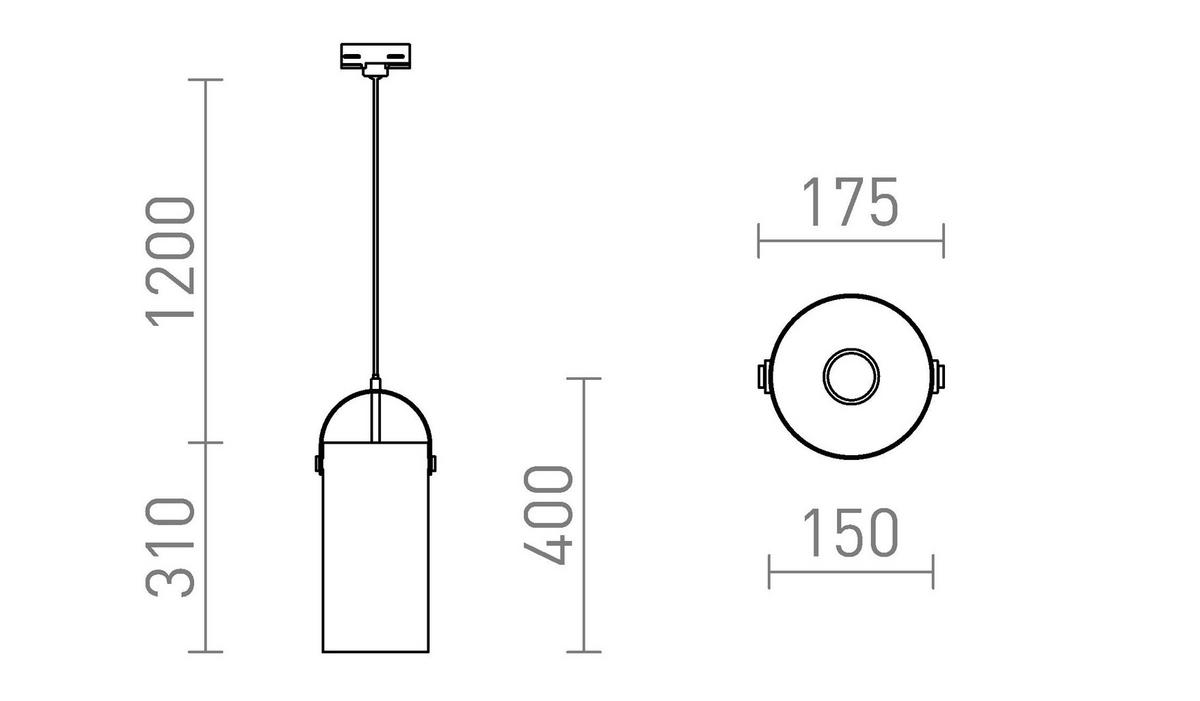 DECKENLEUCHTE JULIETTA 31 Opalglas 15 W - Schwarz, Metall (30/30/20cm) - Rendl
