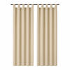 SCHLAUFENSCHAL blickdicht 140x245 cm Beige 2er-Pack - Beige, Textil (140/245cm)