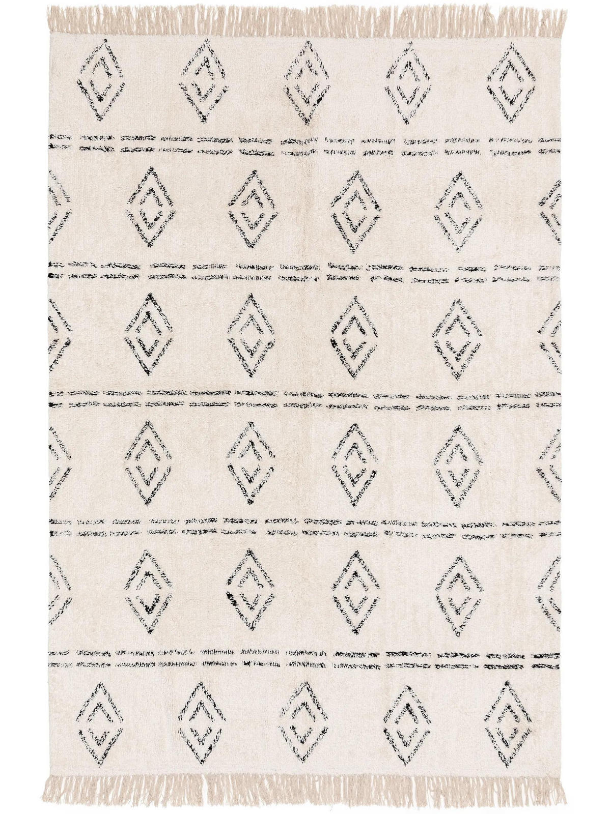 BAUMWOLLTEPPICH waschbar Naomi Cream 120x170 cm - Creme, Textil (120/170cm) - benuta Nest