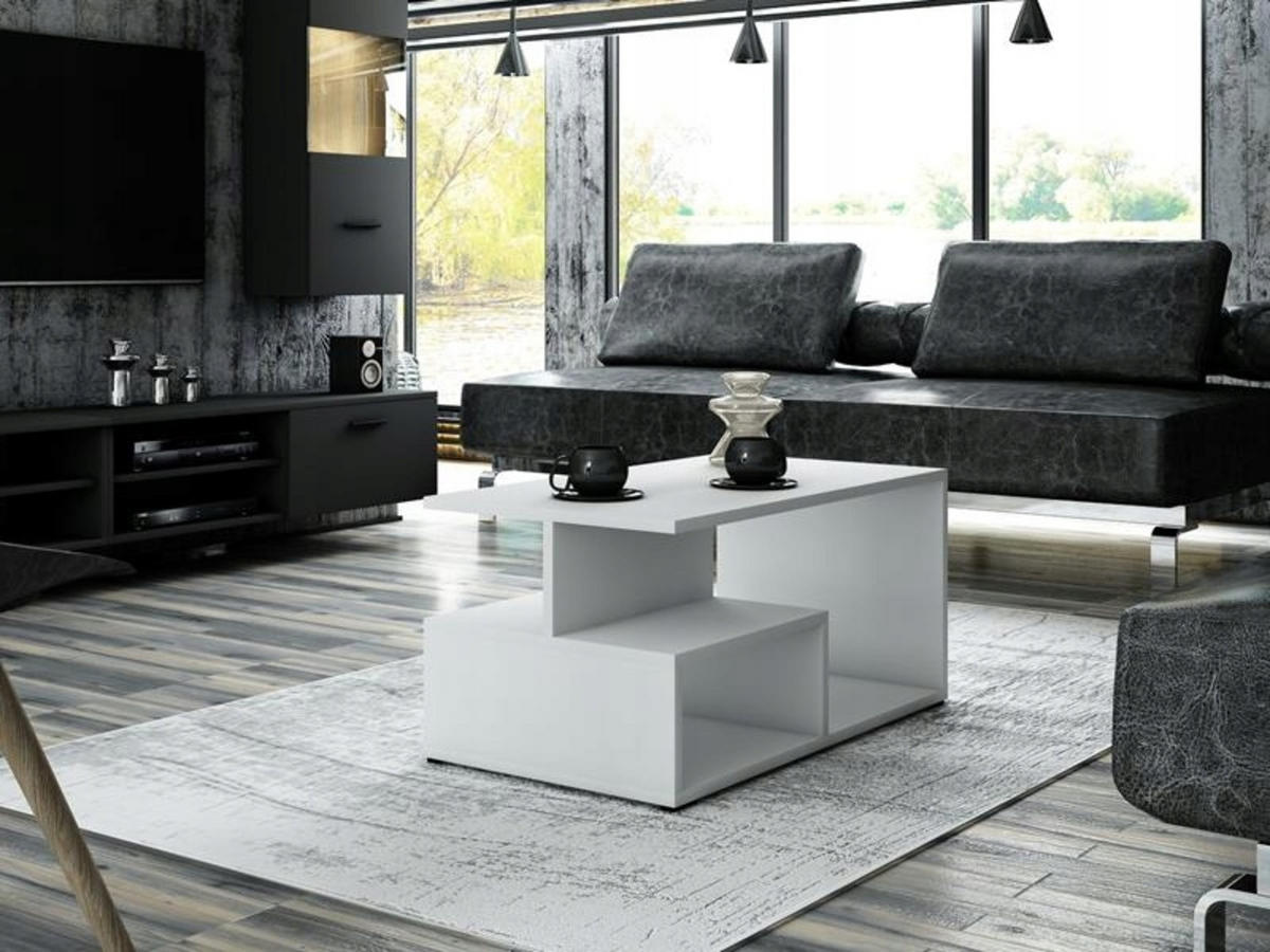 COUCHTISCH PRIMA EX3 Weiß 90/51/45 cm - Weiß, Holzwerkstoff (51/90/45cm) - Matkam Möbel