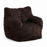 SOFA,BRAUNCORDBEZUG, Polstersessel Relaxsessel für Wohnzimmer Schlafzimmer - Braun, Textil (100/70/94cm) - PARAFTA HOME
