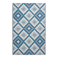 OUTDOORTEPPICH Mia geometrisch gemustert 150/240 cm - Blau, Kunststoff (150/240cm) - Homescapes