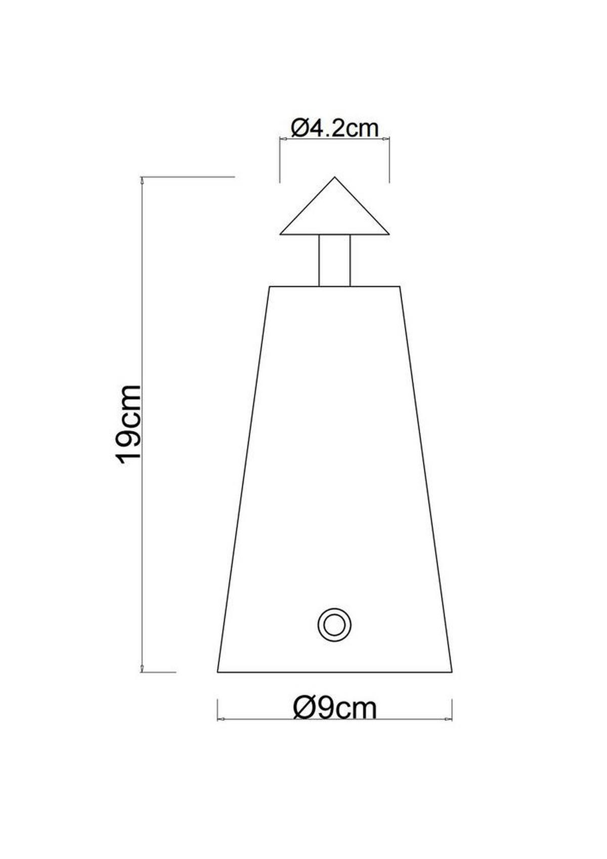 LED-TISCHLEUCHTEN 2er Set CCT Touchdimmer - Schwarz, Metall (9/9/19cm) - Globo Lighting