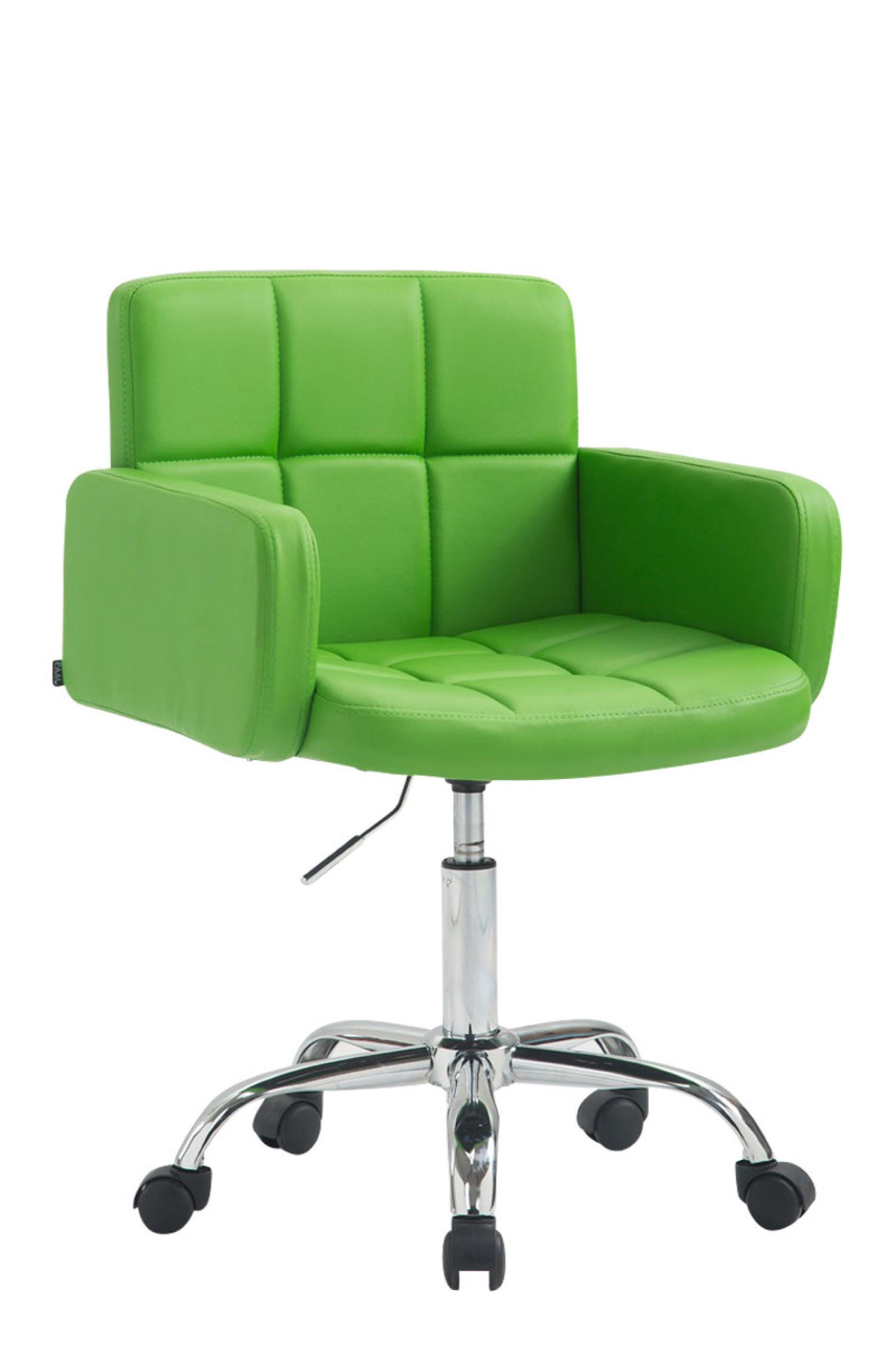 ARBEITSHOCKER Lausanne Kunstleder grün - Grün, Metall (60/89/52cm) - TPFLiving