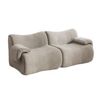 2-SITZER SOFA Chenille Grau ohne Montage - Grau, Textil (199/72.5/92cm) - WISHDOR