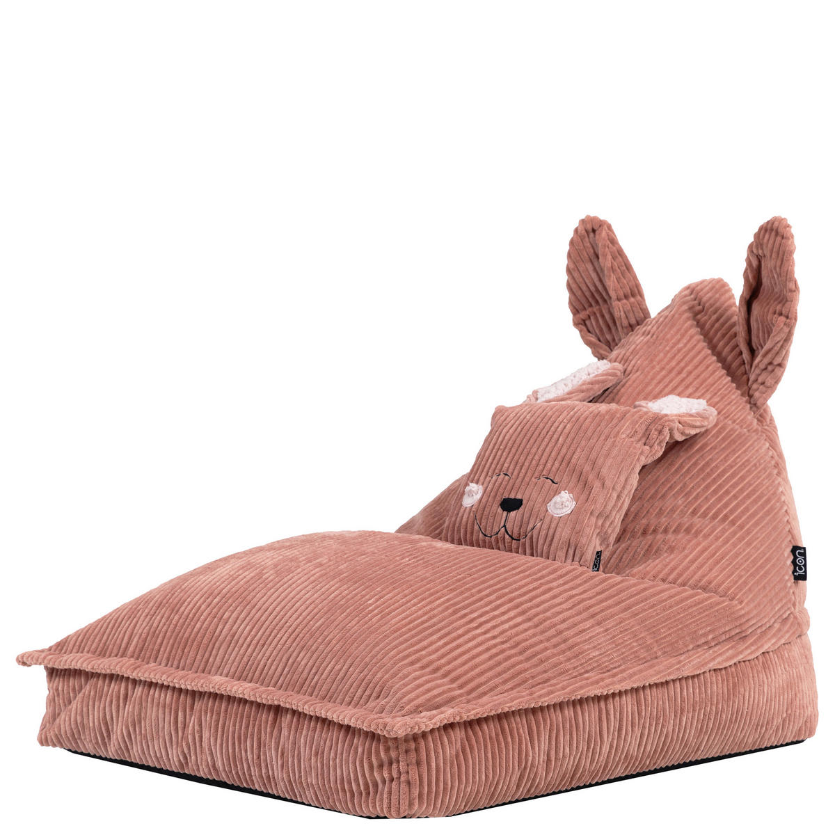 KINDERSITZSACK mit Kissen Kaninchen Cord - Pink, Textil (72/66/102cm) - icon