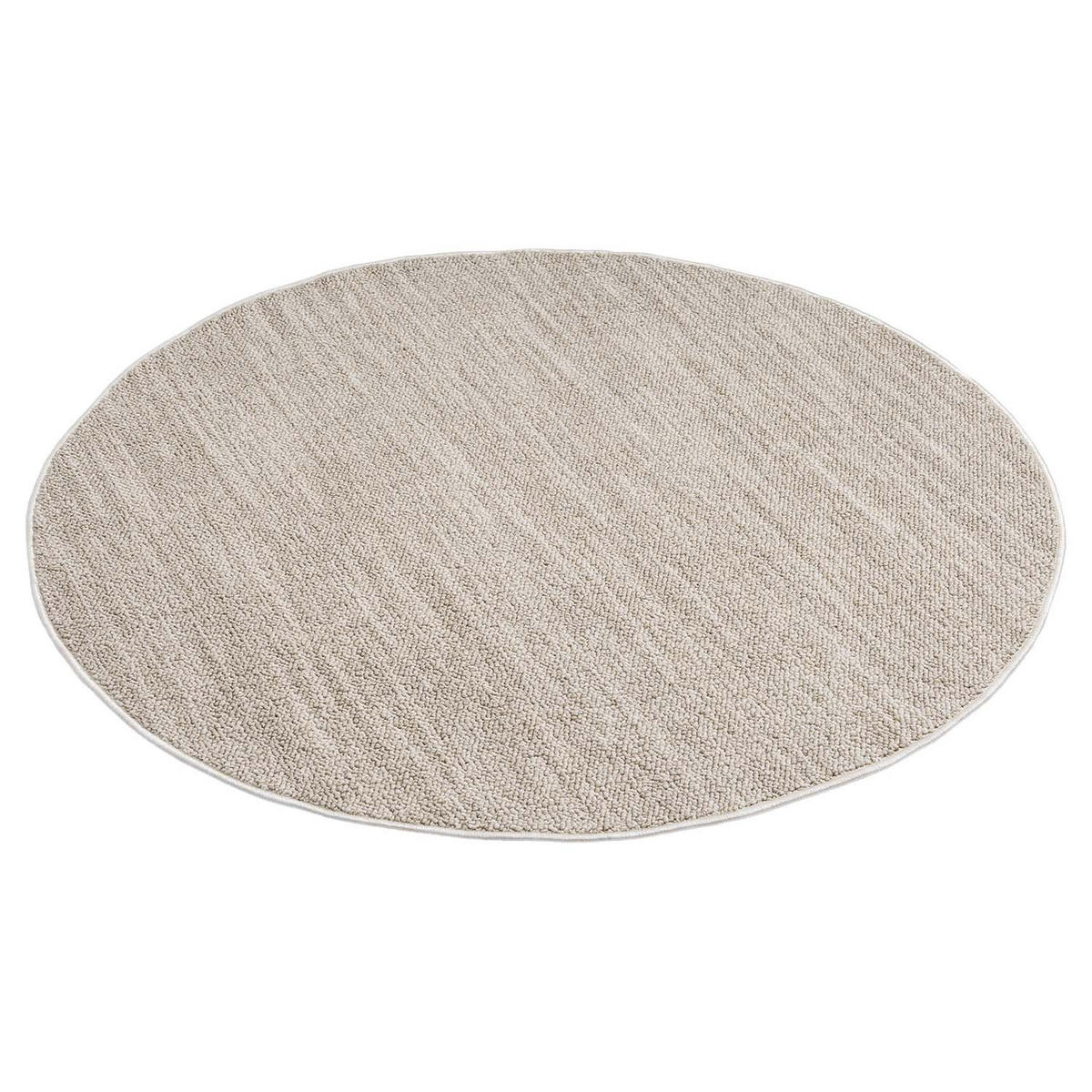 KURZFLOR-TEPPICH Clasico 0052 Beige 200 cm Rund - Beige, Textil (200/200cm) - carpet city