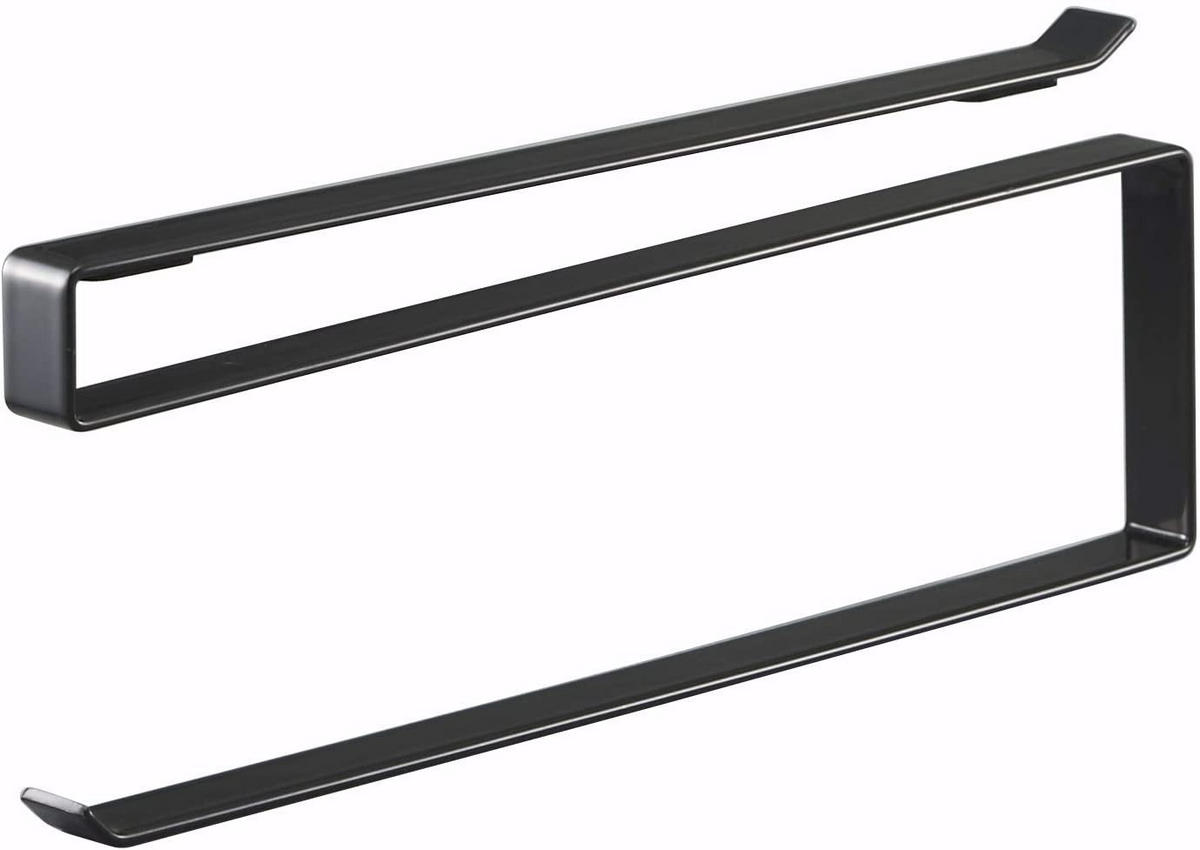 KÜCHENROLLENHALTER Tower 7116 Schwarz Metall 5.5/1.5/26 cm - Schwarz, Metall (1.5/5.5/26cm) - Yamazaki