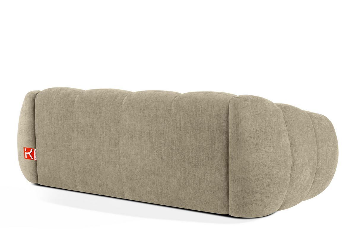 3-SITZER SOFA FLAVA, Sandfarben - Sandfarben, Holz/Holzwerkstoff (240/76/100cm) - KONSIMO®