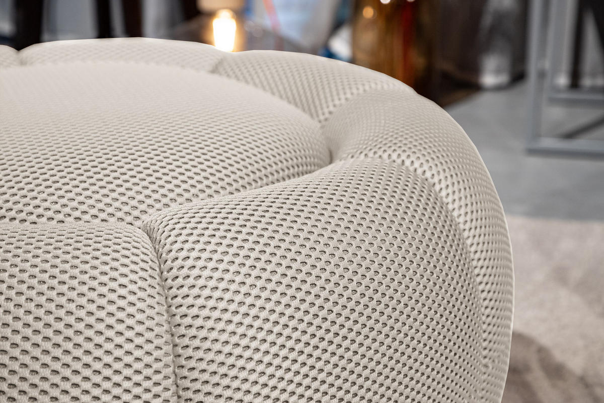 SESSEL UND POUF FIGO UND FAGO, ecru - Ecru, Holzwerkstoff/Textil (104/83/104cm) - Courtois Laville