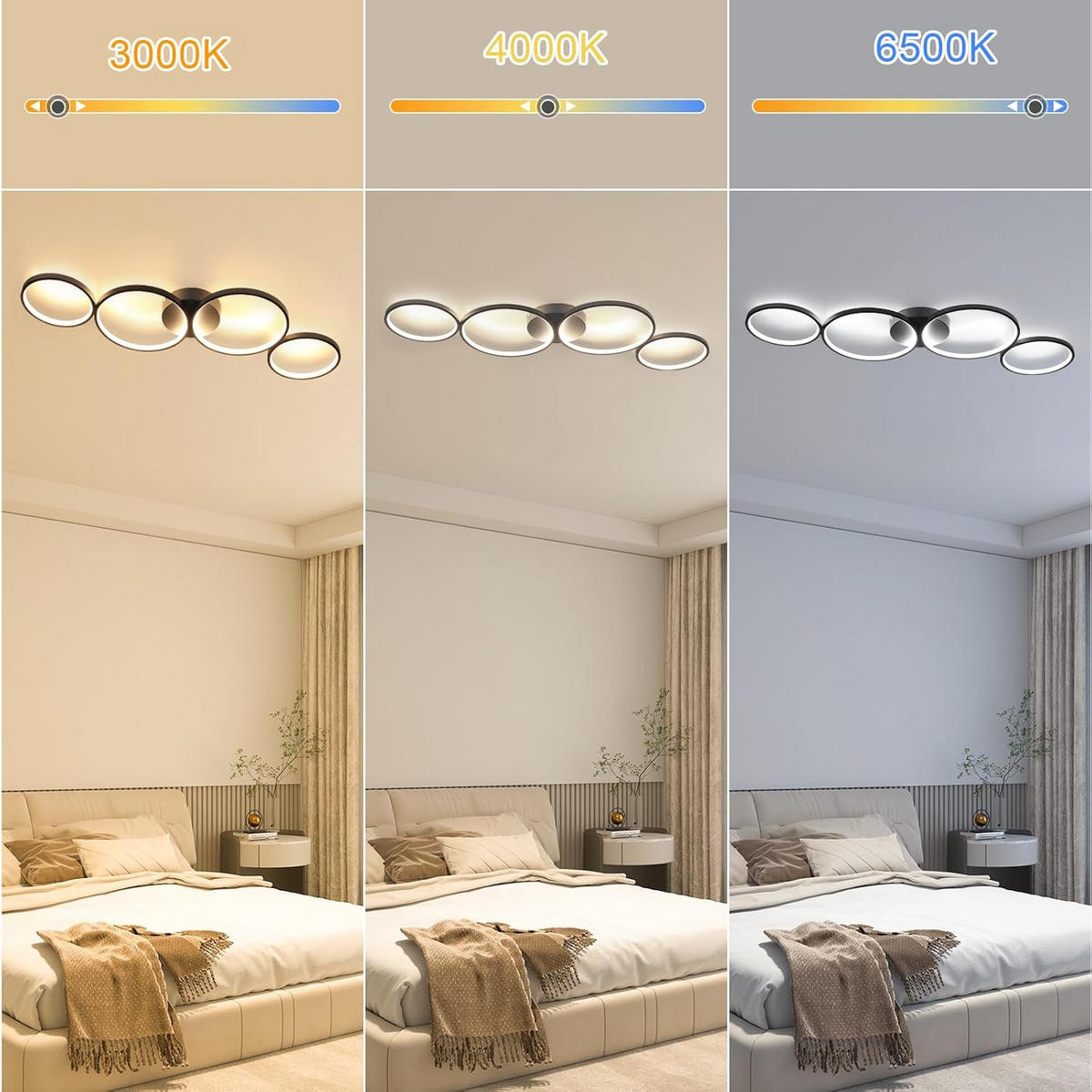 LED-DECKENLEUCHTE Tannwacht 35.5/5.8/100.0 cm - Schwarz, Metall (100/35.5/5.8cm) - ZMH