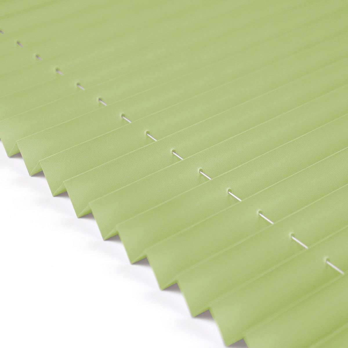 PLISSEE Basic ohne Bohren - Hellgrün, Textil (40/150cm) - Deco-Raum
