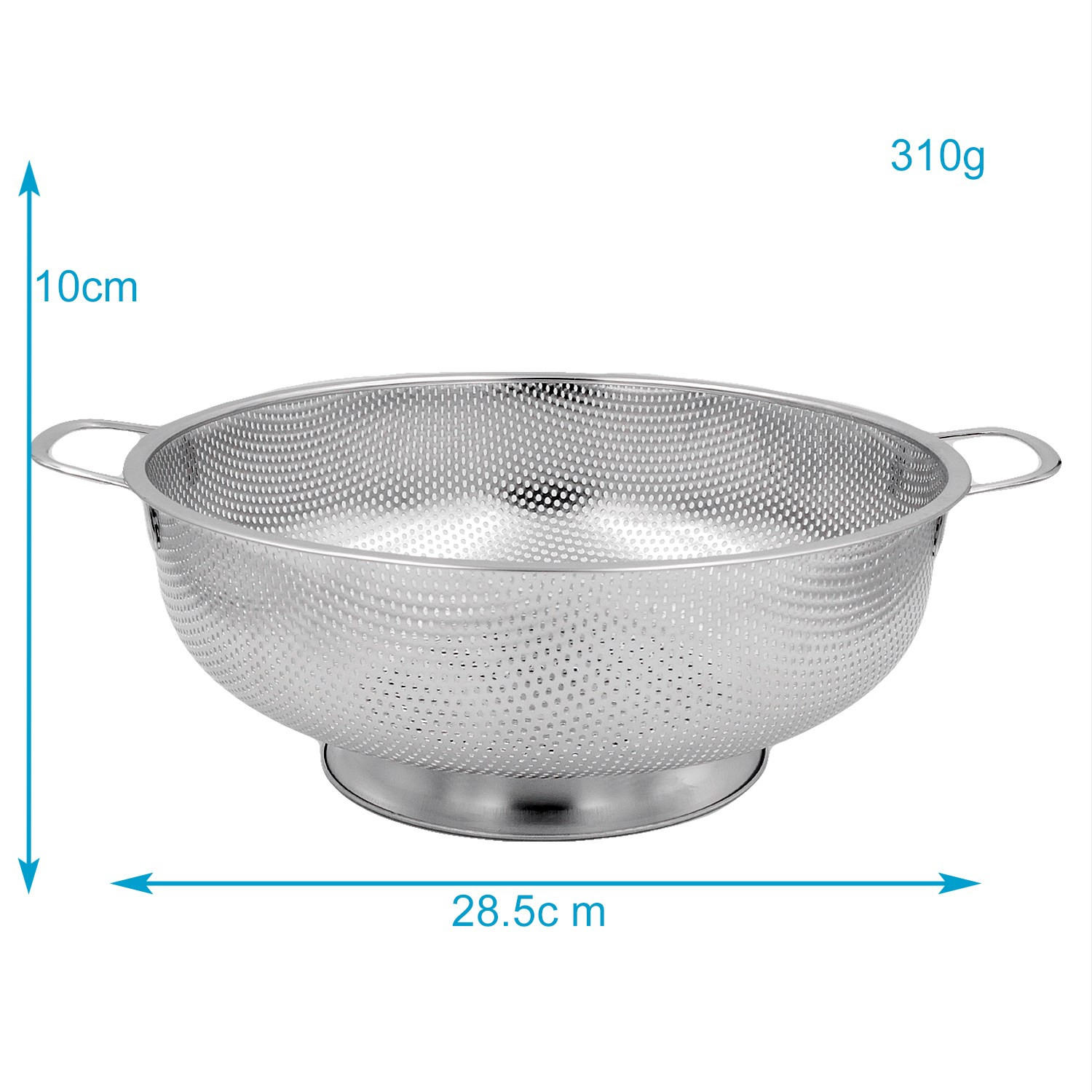 KÜCHENSIEB - Silberfarben, Metall (28.5cm) - Intirilife