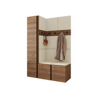 MOBILIER PENTRU HOL Orion IX - bej/culoare lemn de nuc, material plastic/compozit lemnos (124/186/46cm) - MIRJAN24