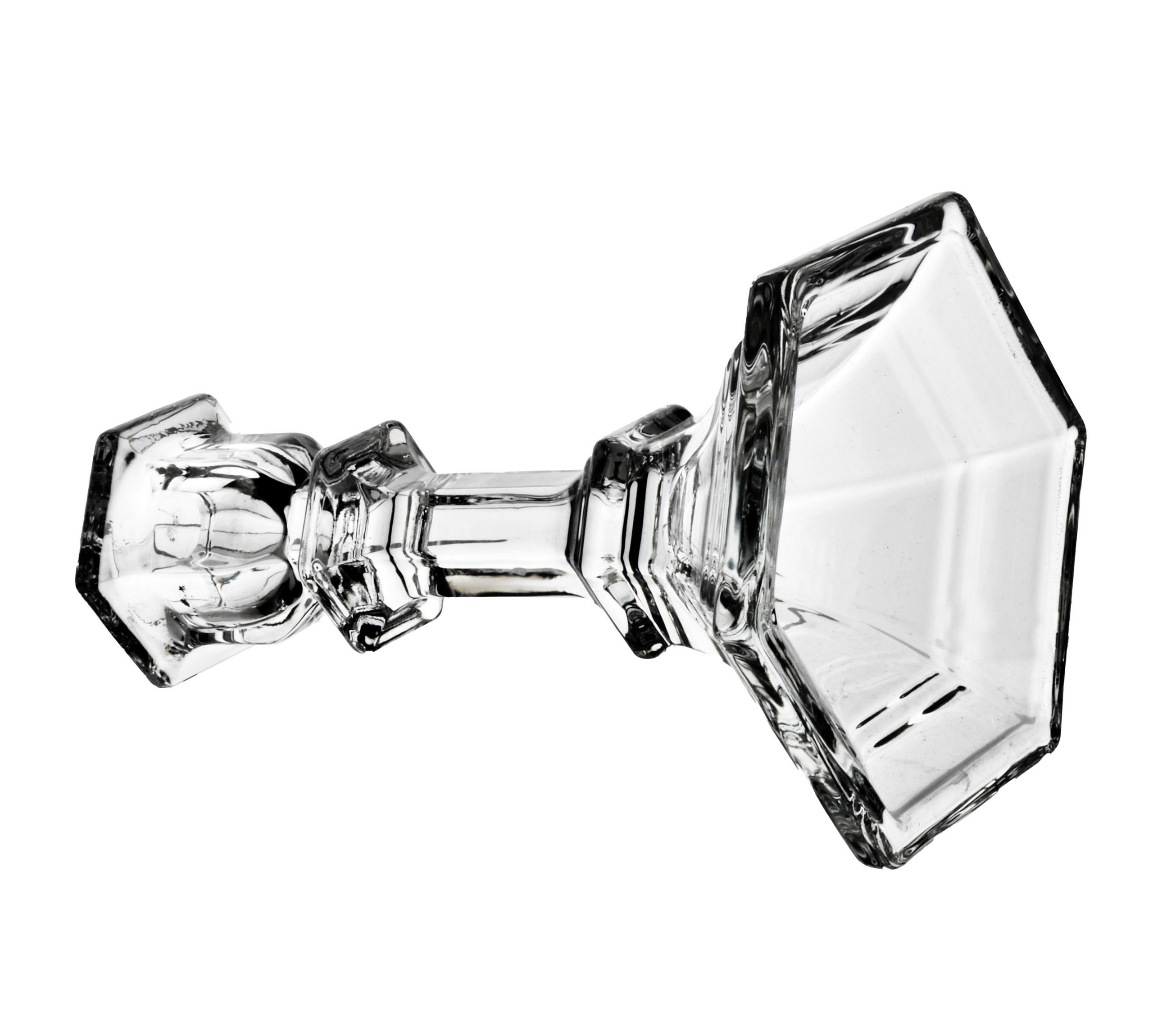 KERZENHALTER Patricia transparent 8.5/8.5/14.5 cm Glas - Transparent, Glas (8.5/14.5/8.5cm) - Mondex