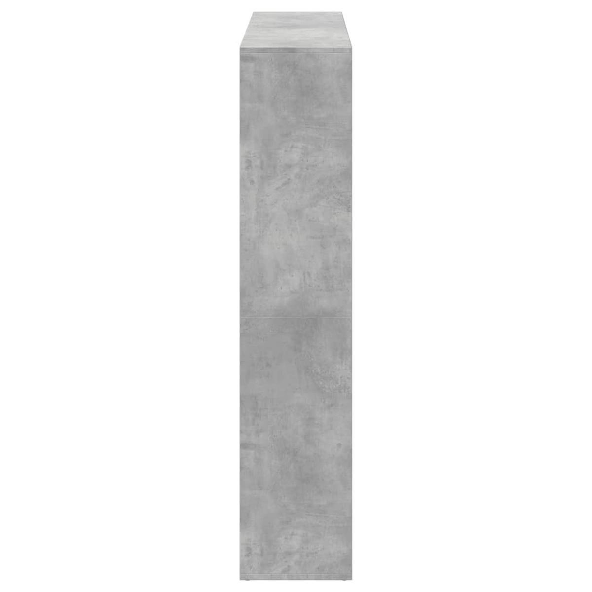 BÜCHERREGAL Betongrau 137,5/29/137,5 Cm Holzwerkstoff - Grau, Holzwerkstoff (29/137.5/137.5cm) - vidaXL