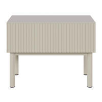 NACHTTISCH Veldio New Greige 50 cm - Taupe, Holzwerkstoff/Metall (50/44/35.6cm) - Selsey