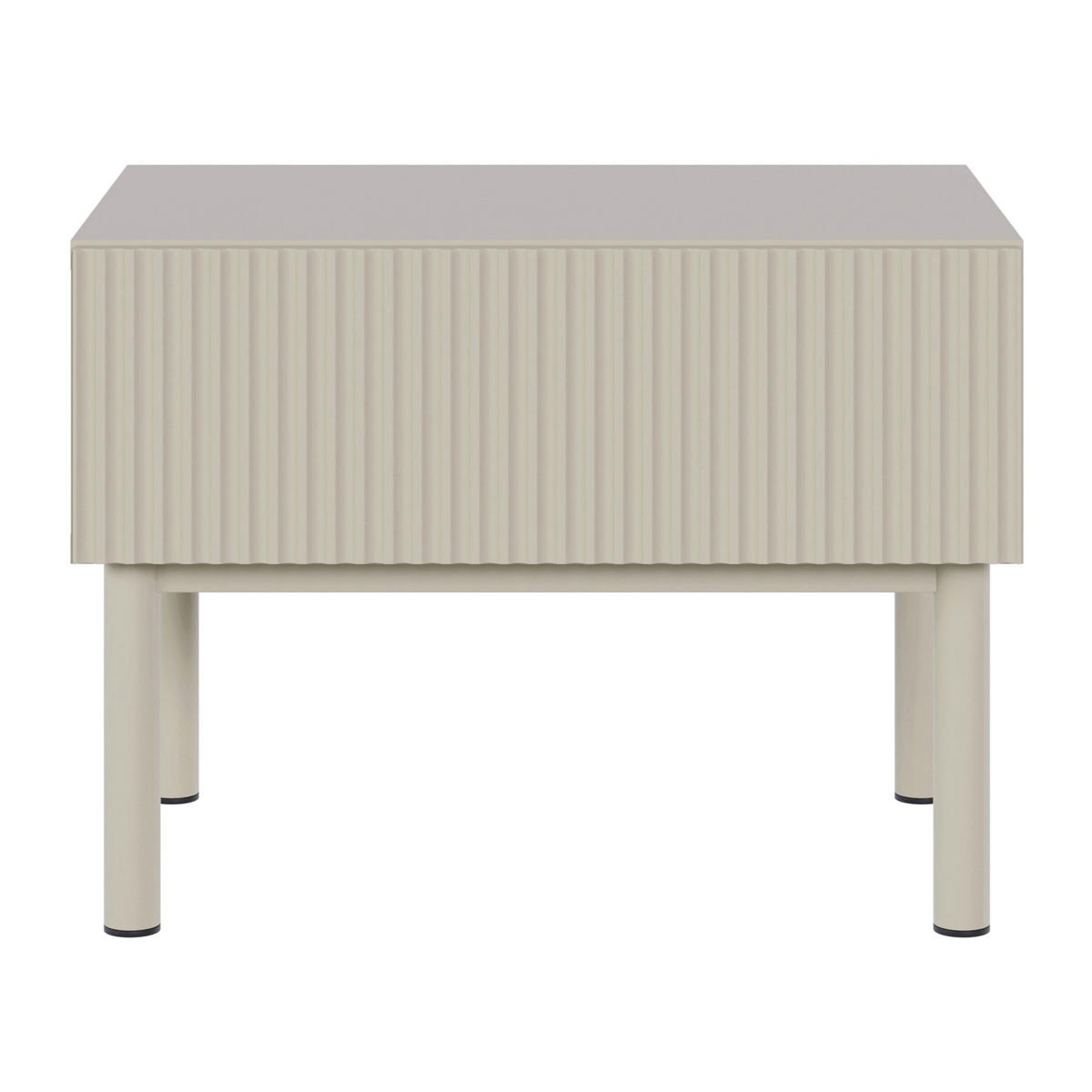 NACHTTISCH Veldio New Greige 50 cm - Taupe, Holzwerkstoff/Metall (50/44/35.6cm) - Selsey