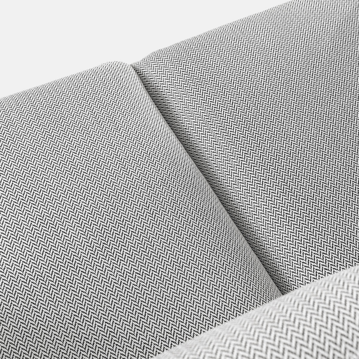 GARTENSOFA RAMBE 3-Personen mit Kissen, Anthrazit - Dunkelgrau/Anthrazit, Textil/Metall (225/80/80cm) - KONSIMO®